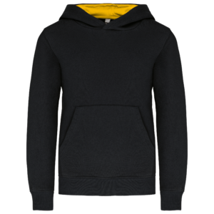 Sweat-shirt capuche contrastée enfant