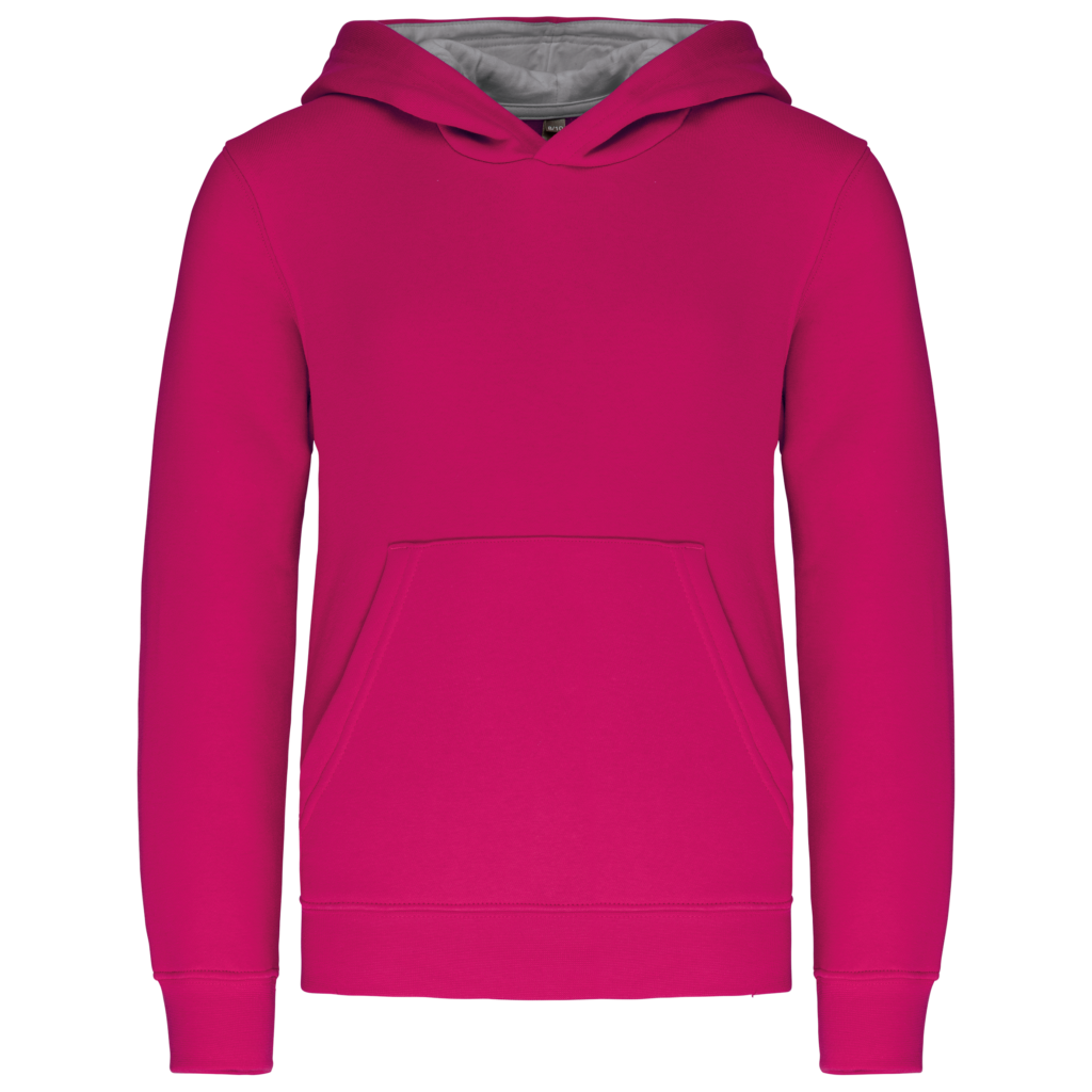 Sweat-shirt capuche contrastée enfant