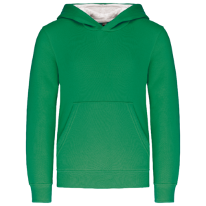 Sweat-shirt capuche contrastée enfant