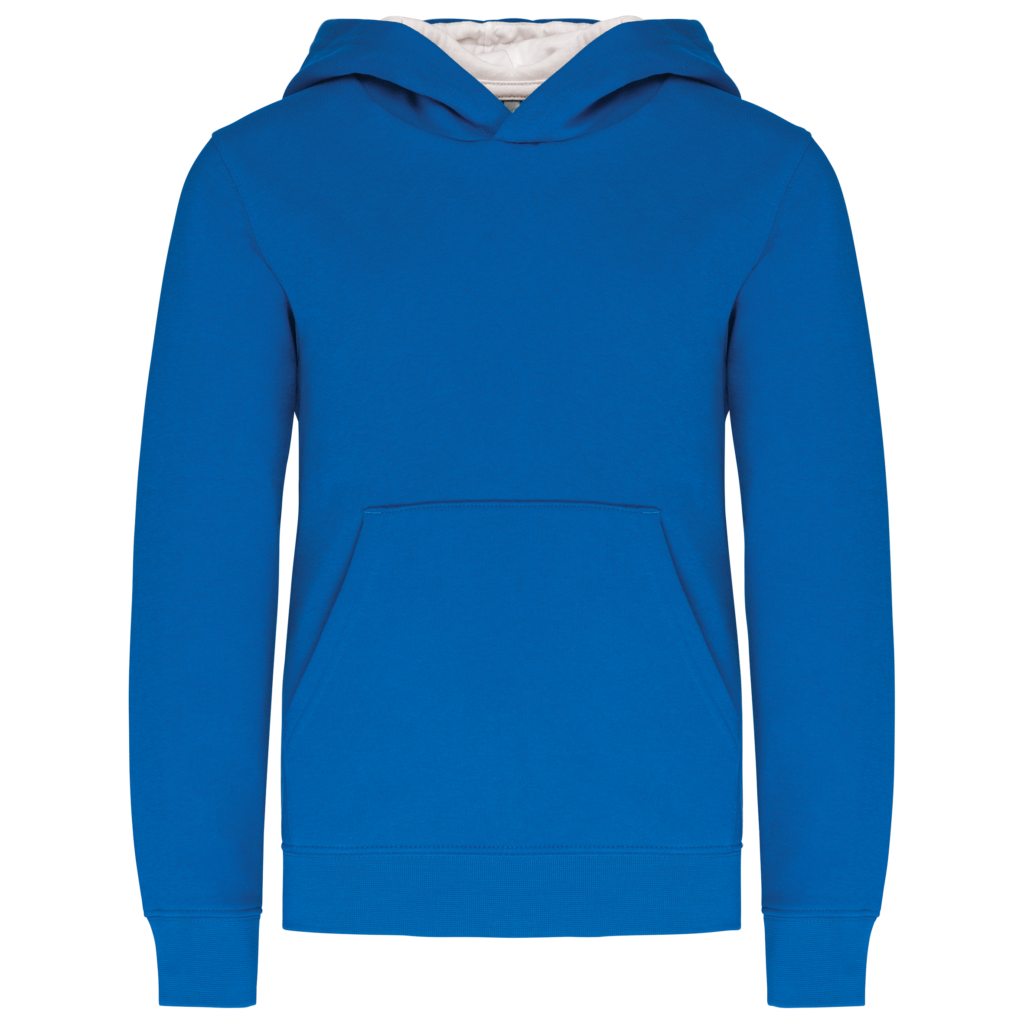 Sweat-shirt capuche contrastée enfant