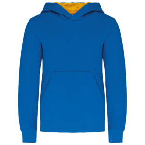 Sweat-shirt capuche contrastée enfant
