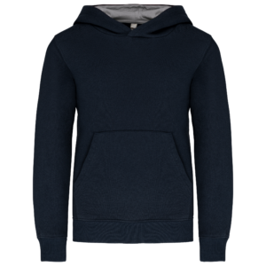 Sweat-shirt capuche contrastée enfant