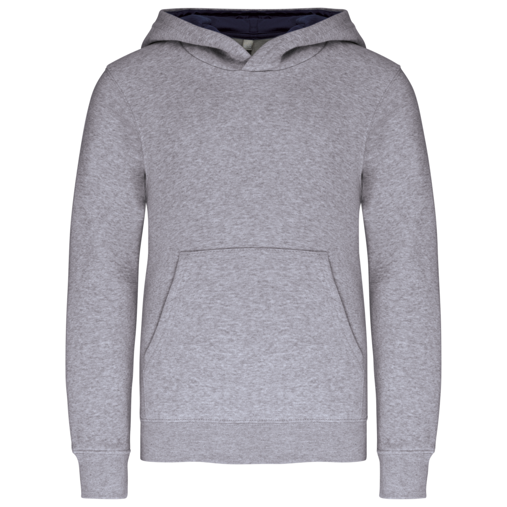 Sweat-shirt capuche contrastée enfant