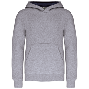 Sweat-shirt capuche contrastée enfant