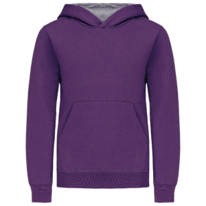 Sweat-shirt capuche contrastée enfant