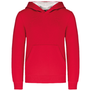 Sweat-shirt capuche contrastée enfant