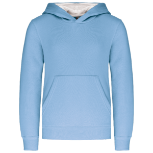 Sweat-shirt capuche contrastée enfant