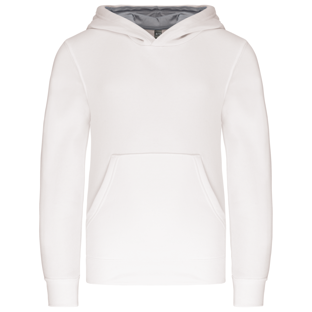 Sweat-shirt capuche contrastée enfant