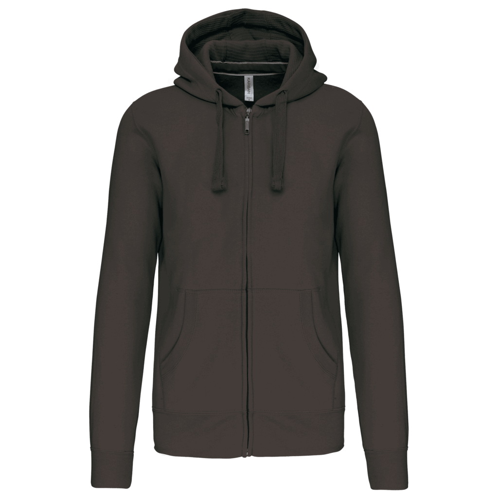 Sweat-shirt zippé capuche homme