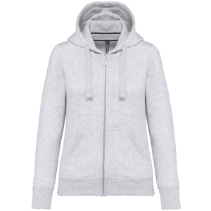 Sweat-shirt zippé capuche femme