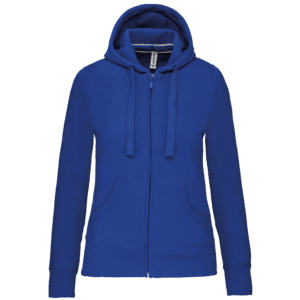 Sweat-shirt zippé capuche femme