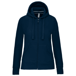 Sweat-shirt zippé capuche femme