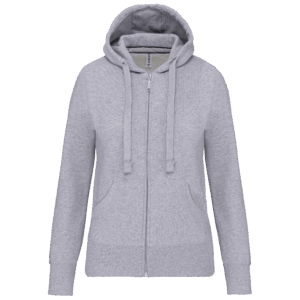 Sweat-shirt zippé capuche femme