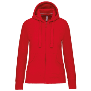 Sweat-shirt zippé capuche femme