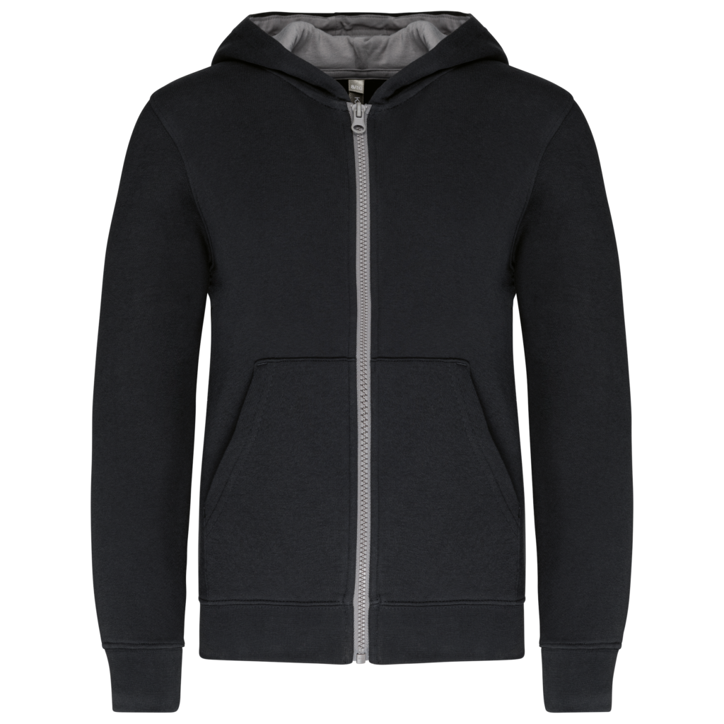 Sweat-shirt zippé capuche enfant
