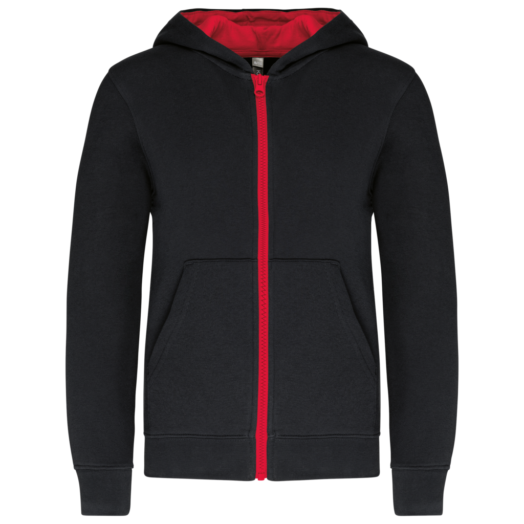 Sweat-shirt zippé capuche enfant