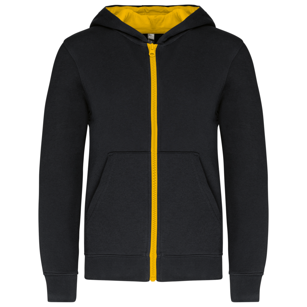 Sweat-shirt zippé capuche enfant