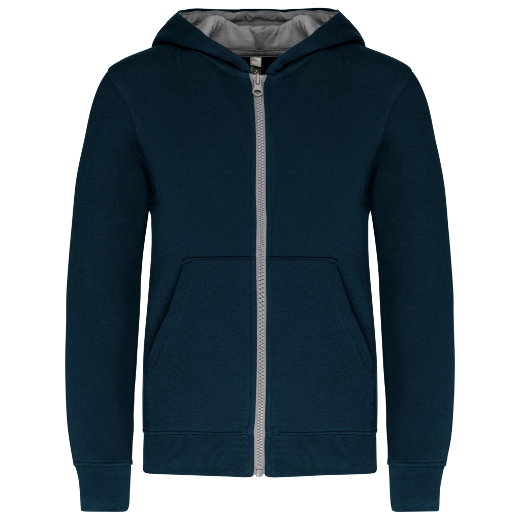 Sweat-shirt zippé capuche enfant