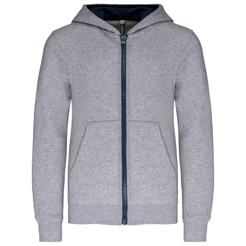 Sweat-shirt zippé capuche enfant