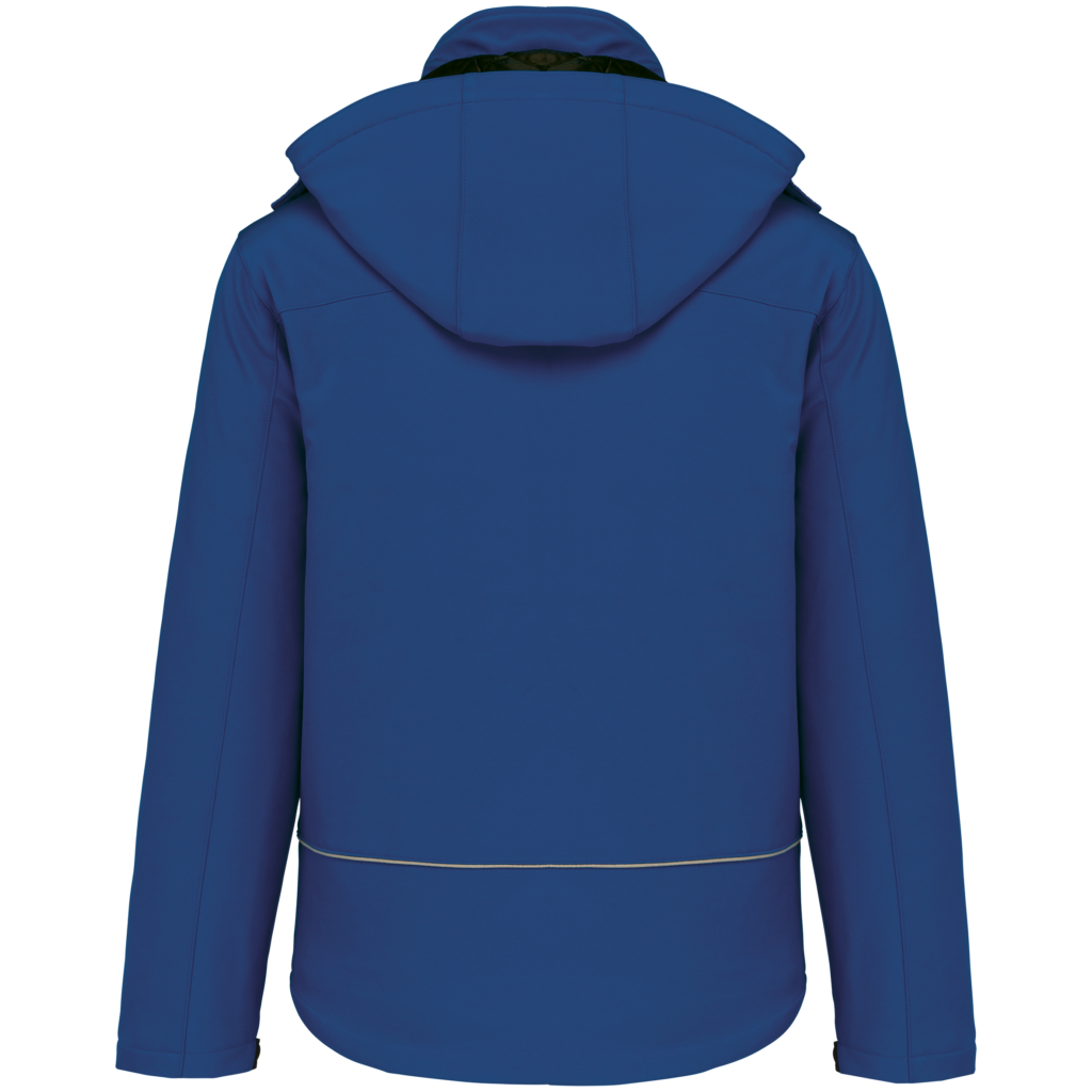 Parka softshell doublée capuche homme