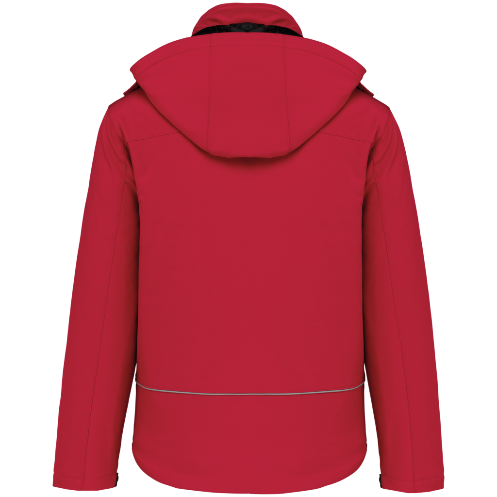 Parka softshell doublée capuche homme