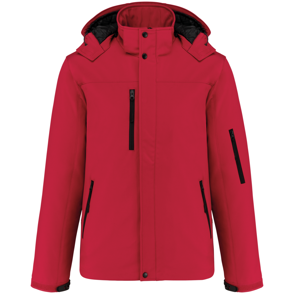 Parka softshell doublée capuche homme