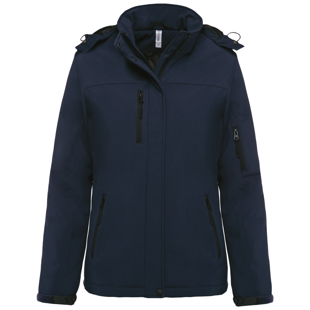 Parka softshell doublée capuche femme