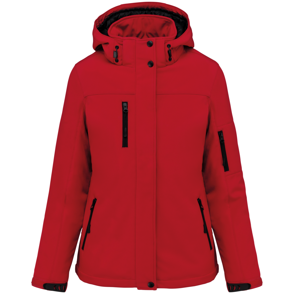 Parka softshell doublée capuche femme