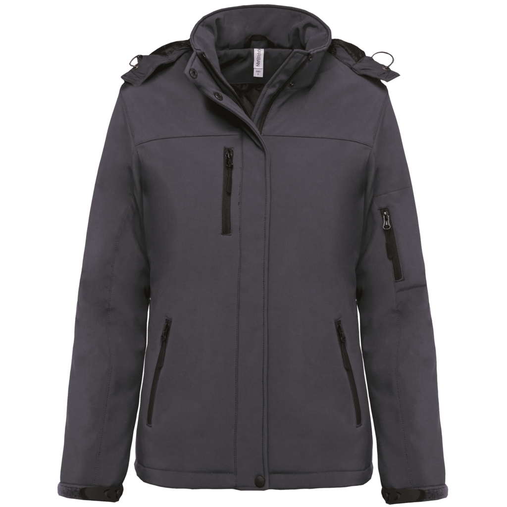 Parka softshell doublée capuche femme