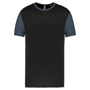 Maillot multisport manches courtes bicolore unisexe