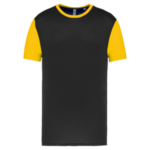 Maillot multisport manches courtes bicolore unisexe