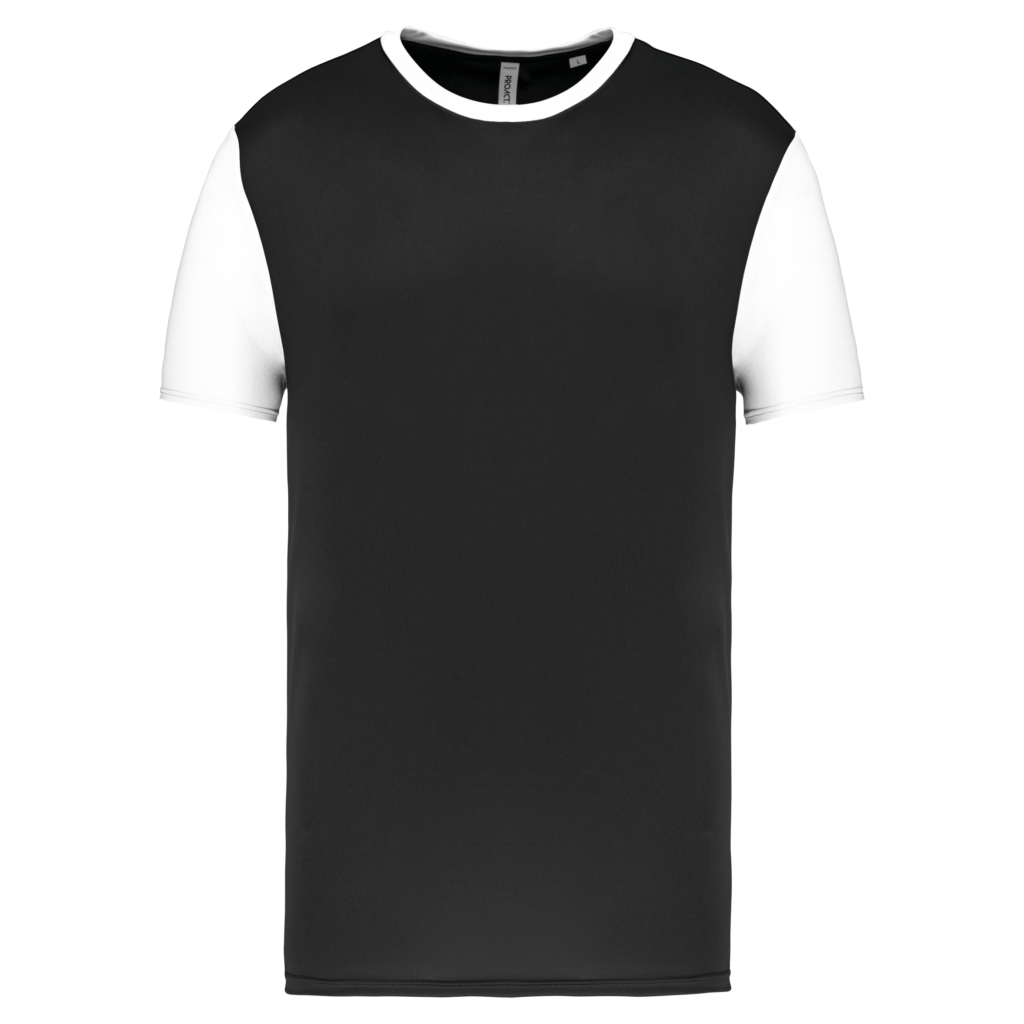 Maillot multisport manches courtes bicolore unisexe