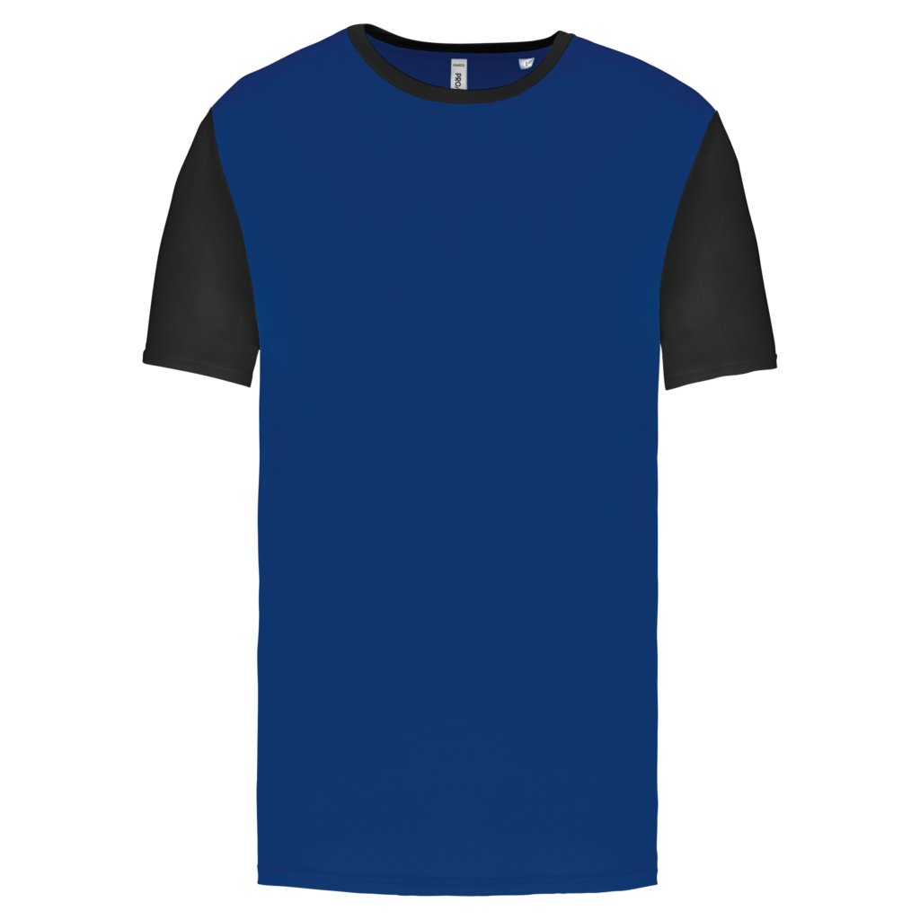 Maillot multisport manches courtes bicolore unisexe