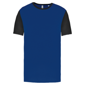 Maillot multisport manches courtes bicolore unisexe