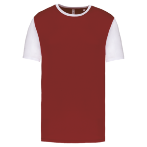 Maillot multisport manches courtes bicolore unisexe