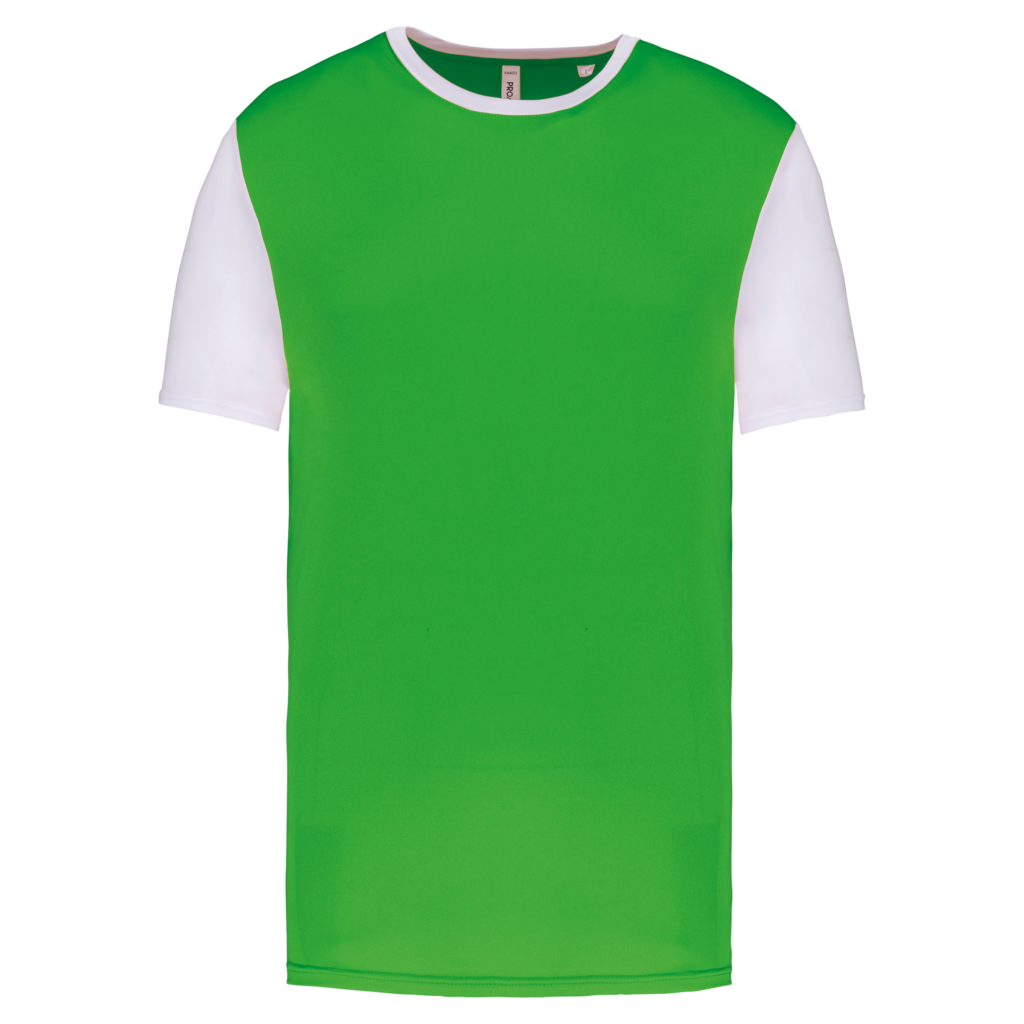 Maillot multisport manches courtes bicolore unisexe