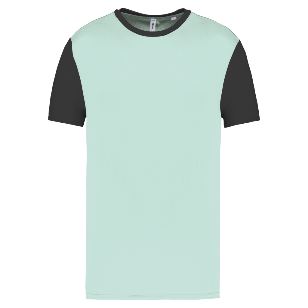 Maillot multisport manches courtes bicolore unisexe