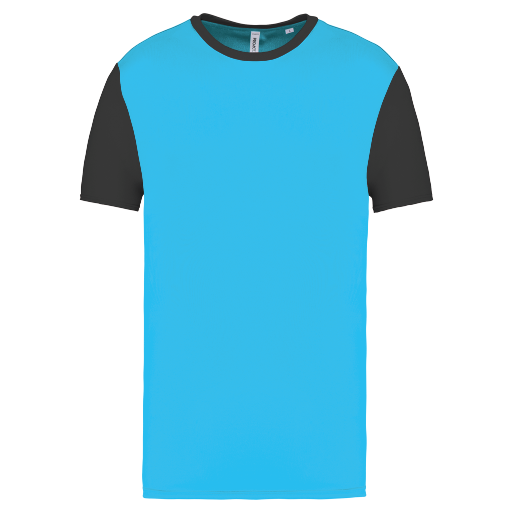 Maillot multisport manches courtes bicolore unisexe