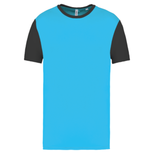Maillot multisport manches courtes bicolore unisexe
