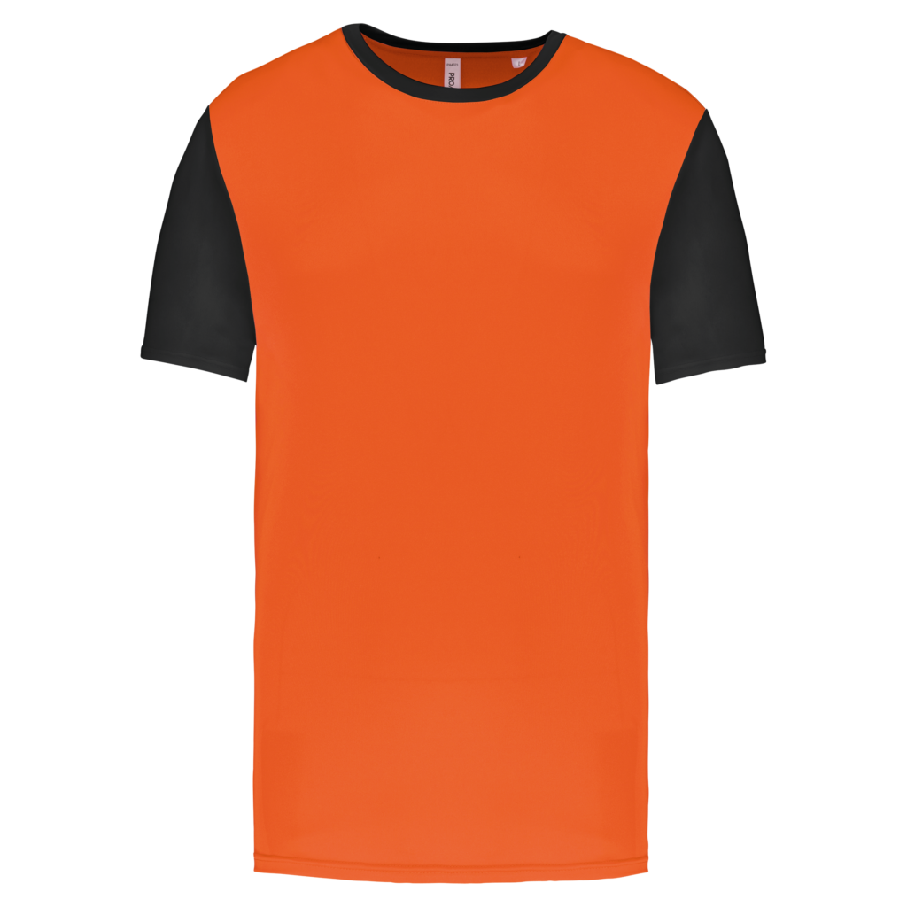 Maillot multisport manches courtes bicolore unisexe