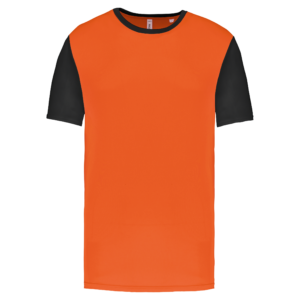 Maillot multisport manches courtes bicolore unisexe