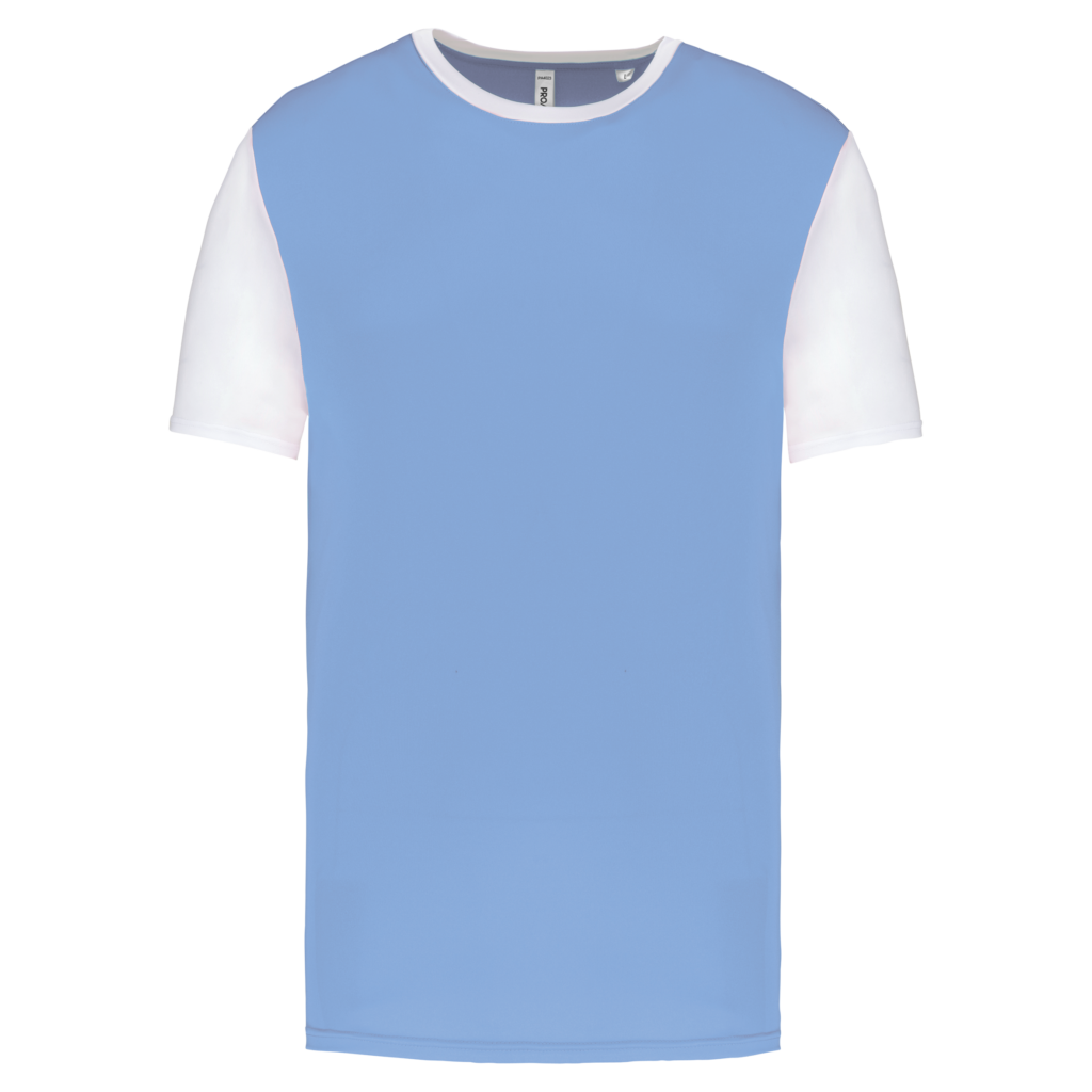 Maillot multisport manches courtes bicolore unisexe