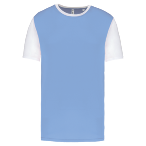 Maillot multisport manches courtes bicolore unisexe