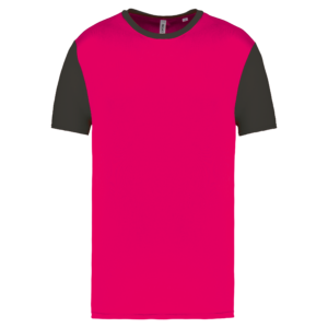 Maillot multisport manches courtes bicolore unisexe