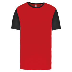 Maillot multisport manches courtes bicolore unisexe