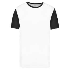 Maillot multisport manches courtes bicolore unisexe