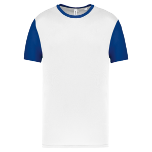 Maillot multisport manches courtes bicolore unisexe