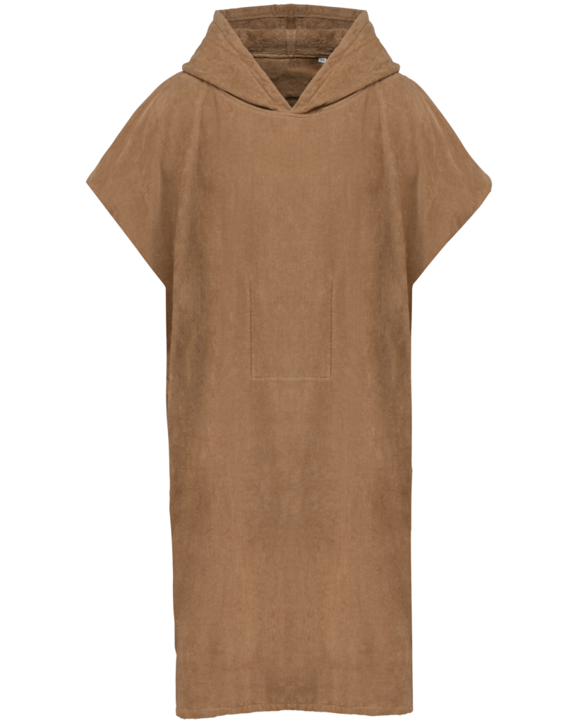 Poncho éponge à capuche unisexe