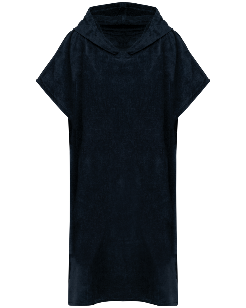 Poncho éponge à capuche unisexe