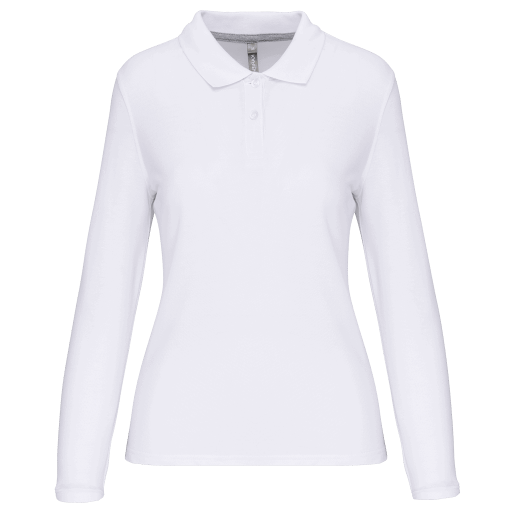 Polo manches longues femme